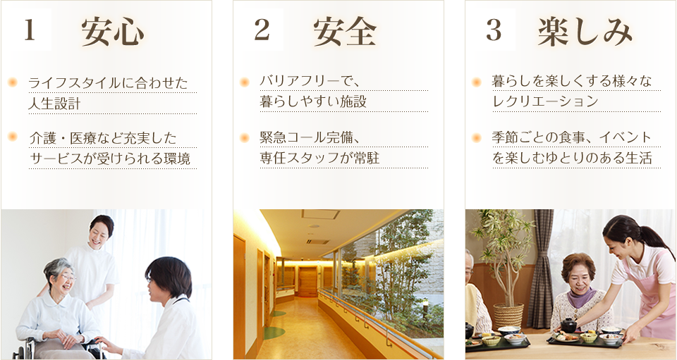 安心・安全・楽しみ
